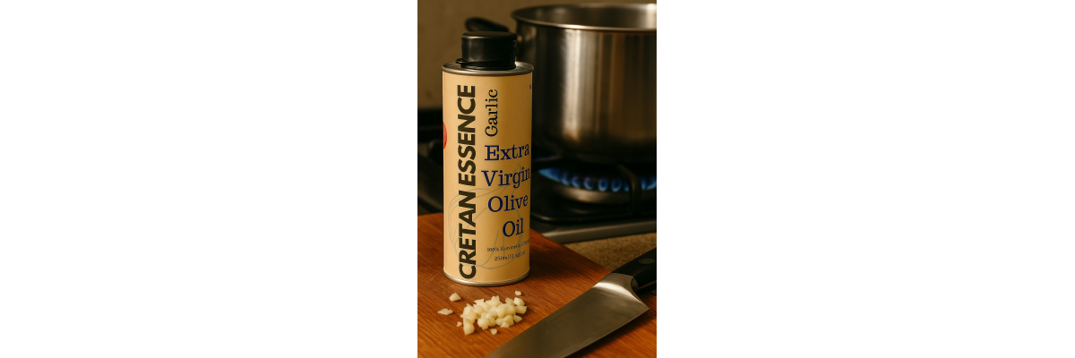 Mediterrane Pasta mit Olivenöl - Mediterrane Pasta mit Olivenöl, Knoblauch und frischen Kräutern