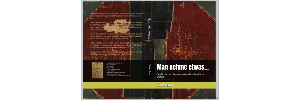 Kochbuch „Man nehme etwas…“ - Warum alte Familienrezepte mehr sind als nur Kochanleitungen