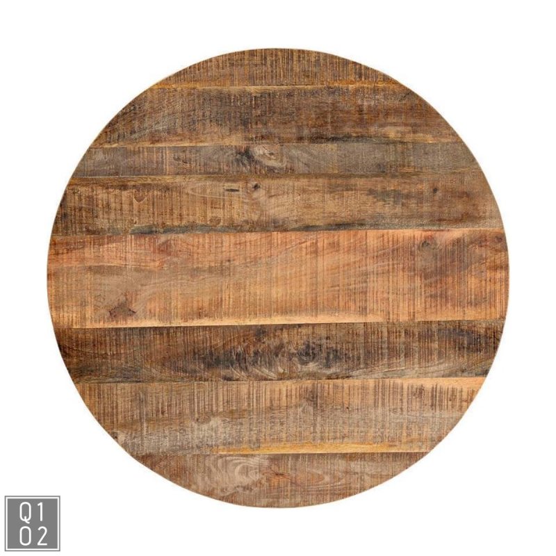 Runde Tischplatte Mangoholz D=70cm
