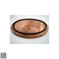 Runde Tischplatte Mangoholz D=70cm