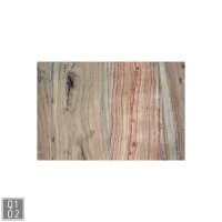 Runde Tischplatte aus Recyclingholz D=70cm