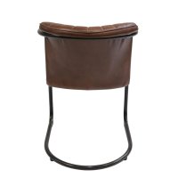 Harlem Esszimmerstuhl mit gestepptem Leder