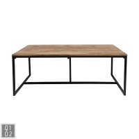 Esstisch Ronaldo mit schwarzem Gestell 100x200cm