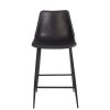 BARCHAIR LEATHER/METAL BLACK