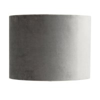 Lamp shade, velvet, grey