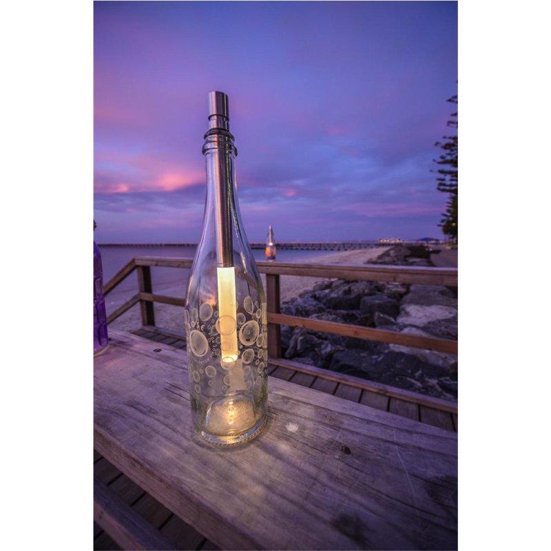 BottleLight warmweiß Flaschenleuchte Stableuchte Stimmungslicht von GlasXpert 