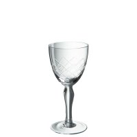 Weinglas mit Gravur klein transparent
