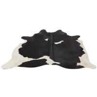 COW SKIN LEATHER BLACK/WHITE 3-4M²