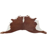COW SKIN LEATHER BROWN/WHITE 3-4M²