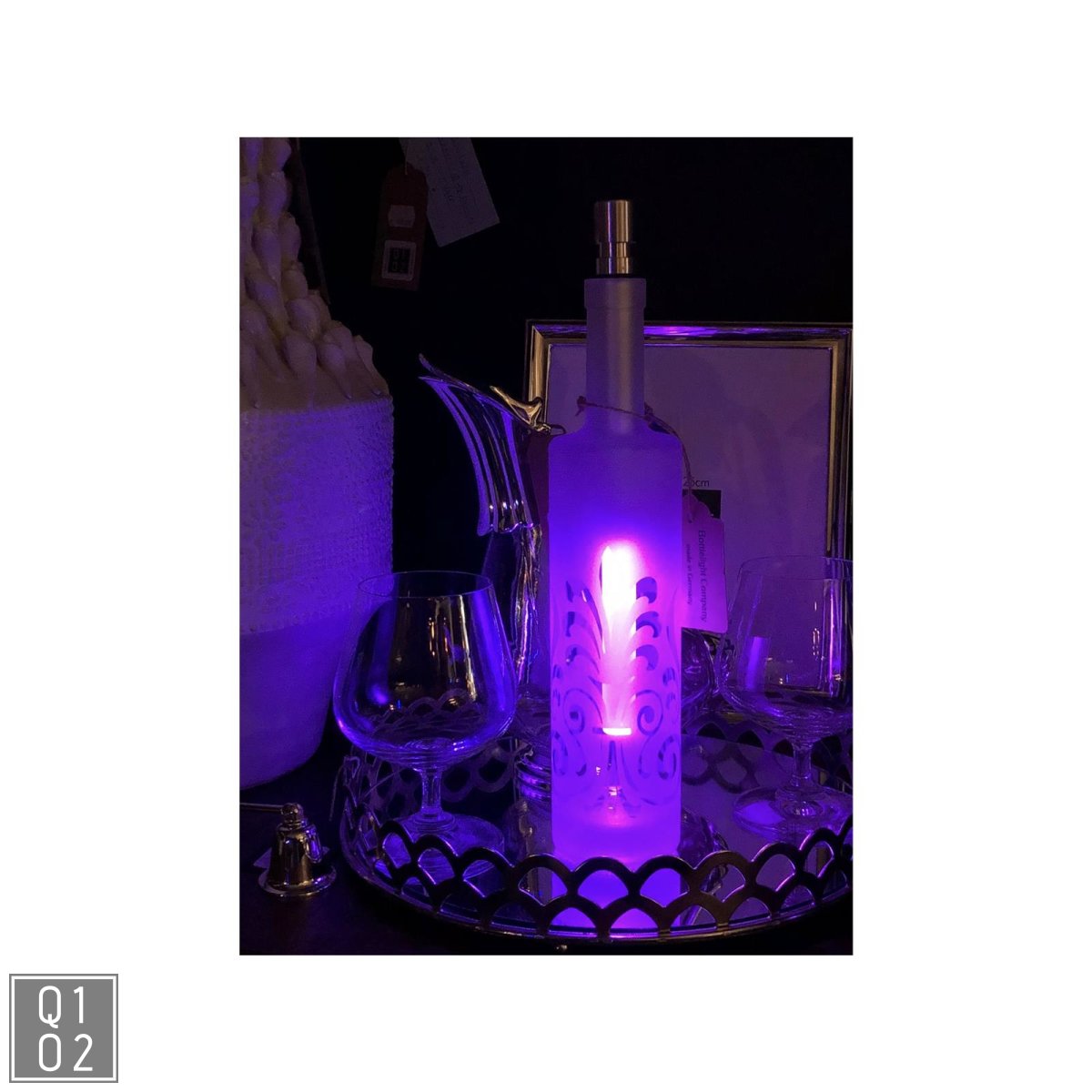 Bottle Light Flaschenlampe Bottlelight mit weiß LED und einstellbarer Farbe