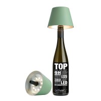 Sompex Akku Leuchten Top, Flaschenaufsatz olivgrün