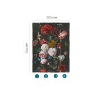 Fototapete Flowers in a glass vase 2503V-11